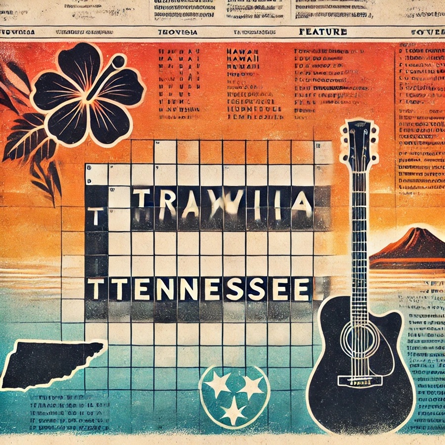 Hawaii and Tennessee NYT crossword